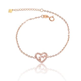 愛在心手鍊(玫瑰金)