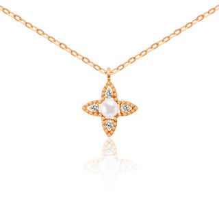 14K白色之戀套鍊