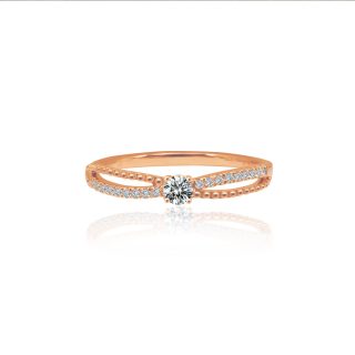 14K伊莉莎白之吻戒