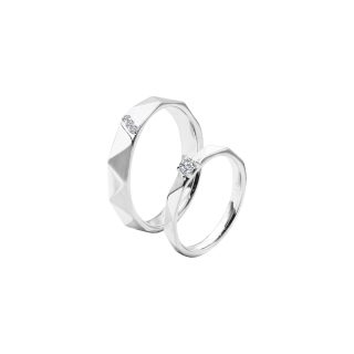 深刻的愛(男女鉑金對戒)